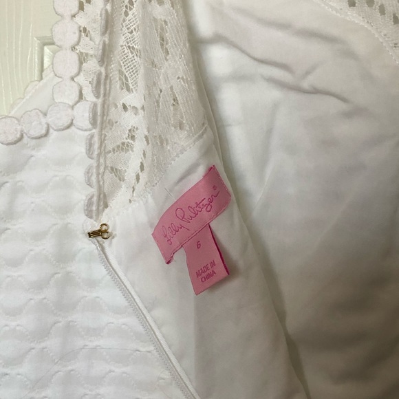 Lilly Pulitzer Sofia Lace Shift Dress - Size 6 - Picture 6 of 6